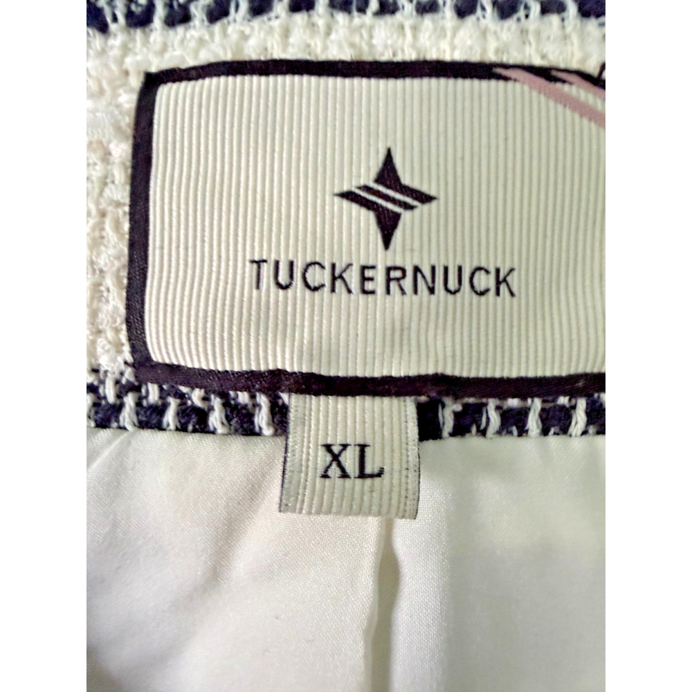 Tuckernuck Navy & Cream Striped Double Breasted Marais Jacket w/ Brass ButtonsXL - Picture 4 of 4